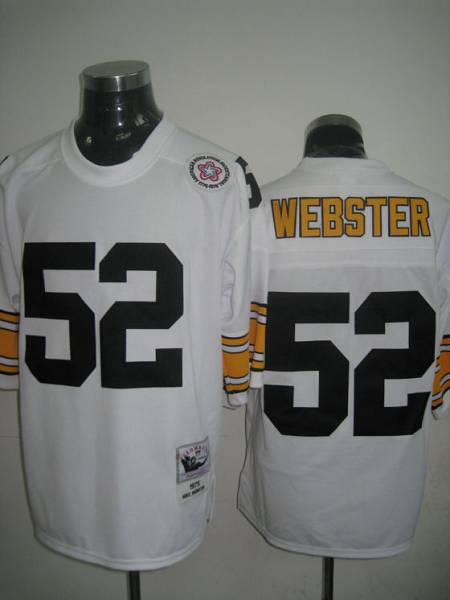Mitchell And Ness Steelers #52 Mike Webster White Stitched Throwback Jersey - Zenithce