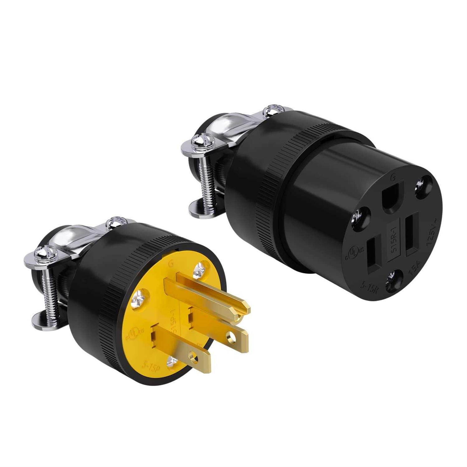 Starelo Electrical Replacement Plug & Connector Set Extension Cord Ends - Zenithce