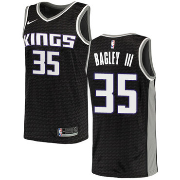 Sacramento Kings #35 Marvin Bagley III Black Swingman Statement Edition Jersey - Zenithce