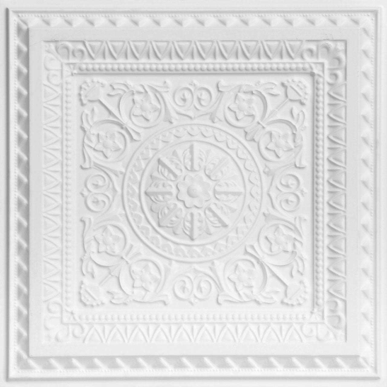 From Plain To Beautiful In Hours La Scala 2 ft. x 2 ft. PVC Glue-up or Lay-in Ceiling Tile - Zenithce