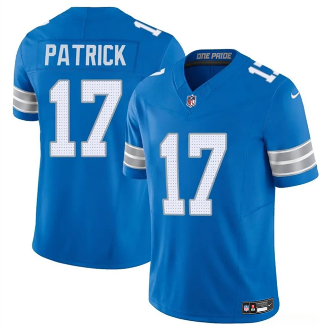 Detroit Lions #17 Tim Patrickn Blue 2024 F.U.S.E. Vapor Limited Stitched Jersey - Zenithce