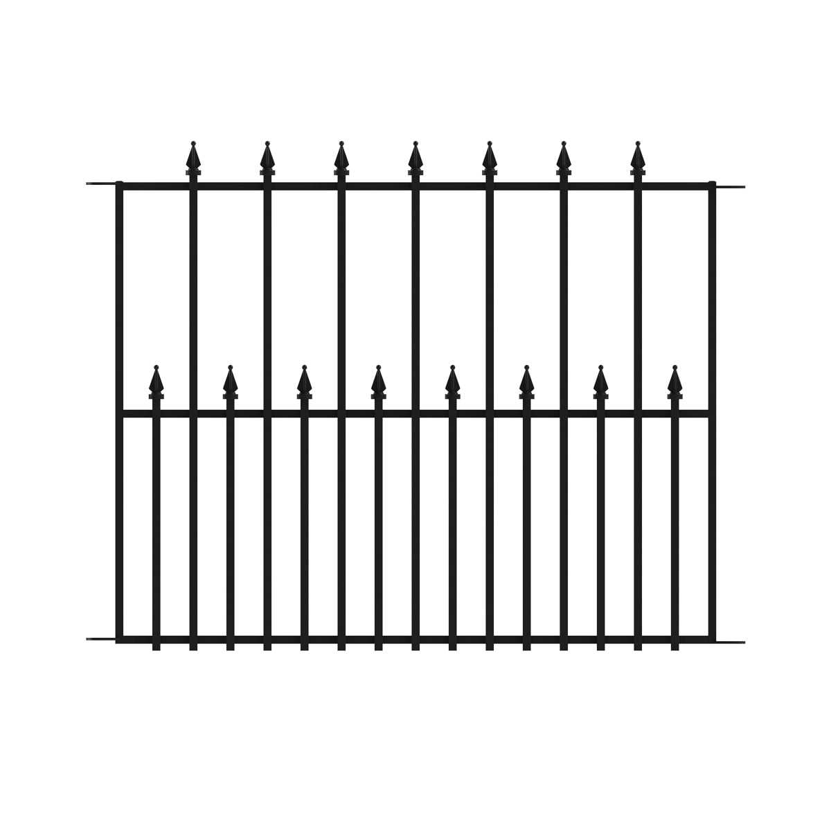 No Dig Decorative Wire Garden Fence Blk 838175 - Zenithce