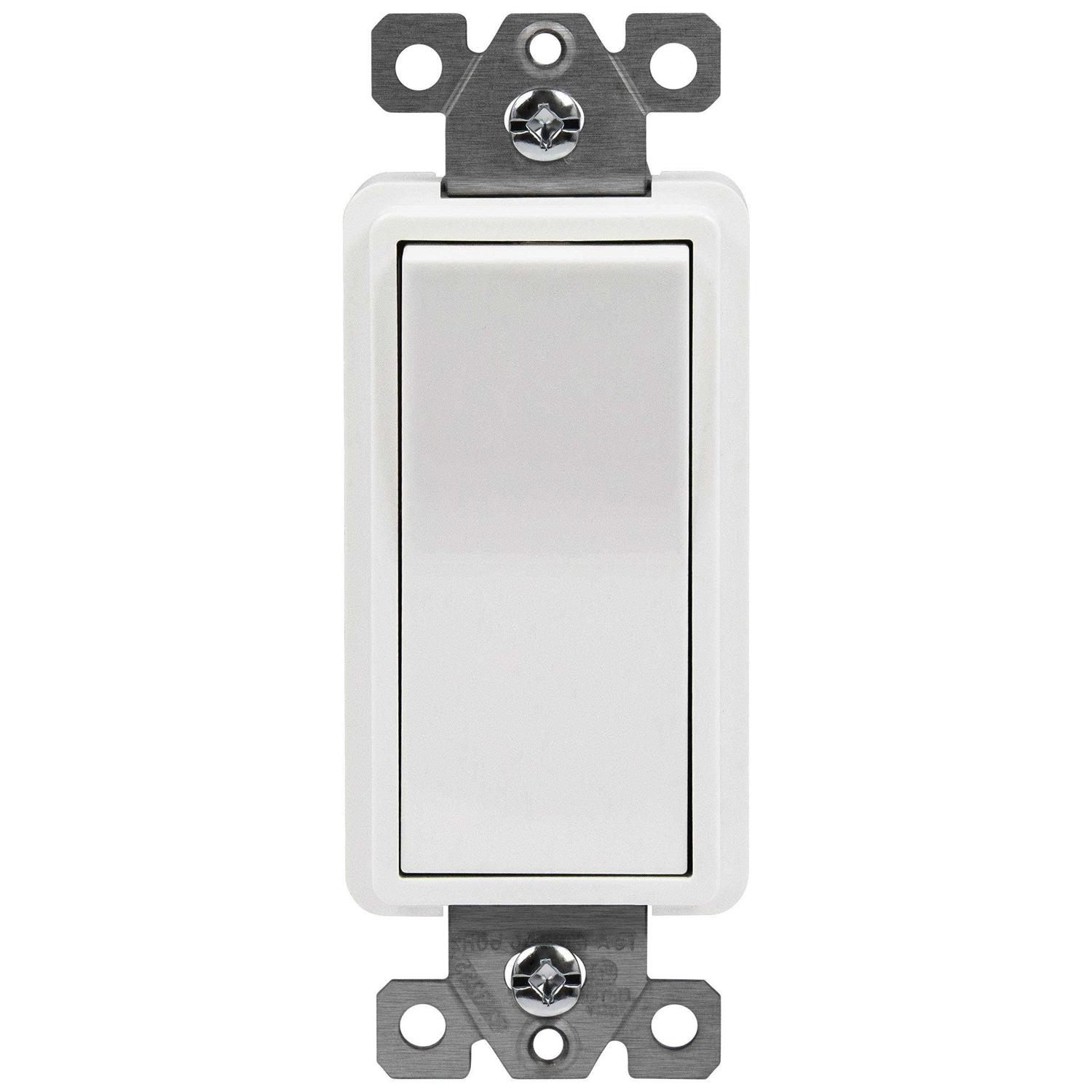 Enerlites 4 Diameter Round Weatherproof Cover Blank Metal Wall Plate for Outdoor Use - Zenithce