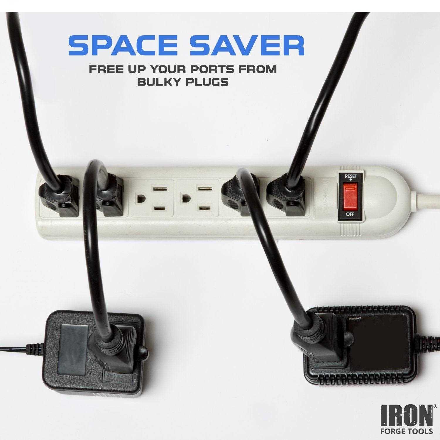 Iron Forge Cable 2 Pack of 10 Ft Outdoor Extension Cords - Zenithce