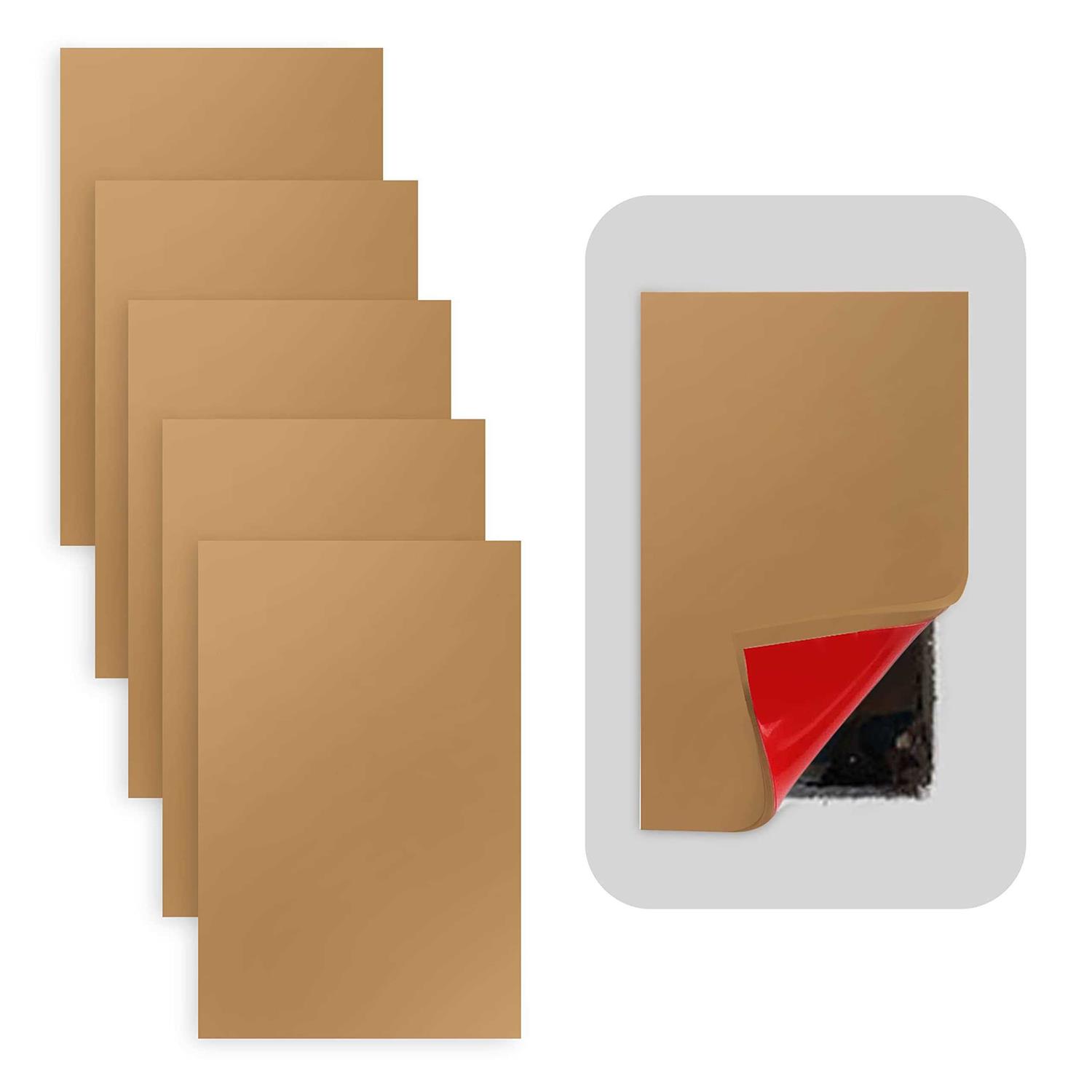 Rubber Bond Self-Adhesive Rubber Wall Outlet Cover Plate 5 Pack Easy to Apply Peel & Stick Drywall Hole Patch - Zenithce