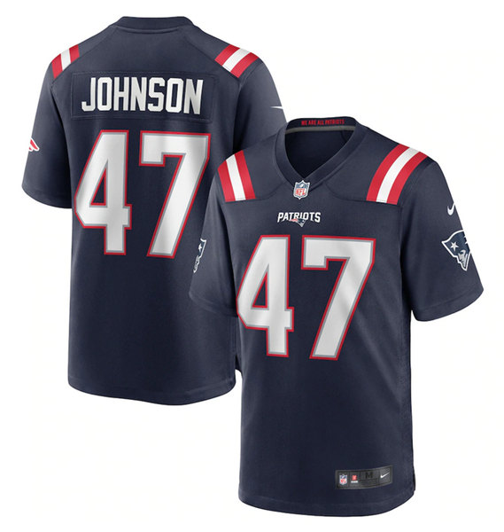 New England Patriots #47 Jakob Johnson Navy Vapor Untouchable Limited Stitched Jersey - Zenithce