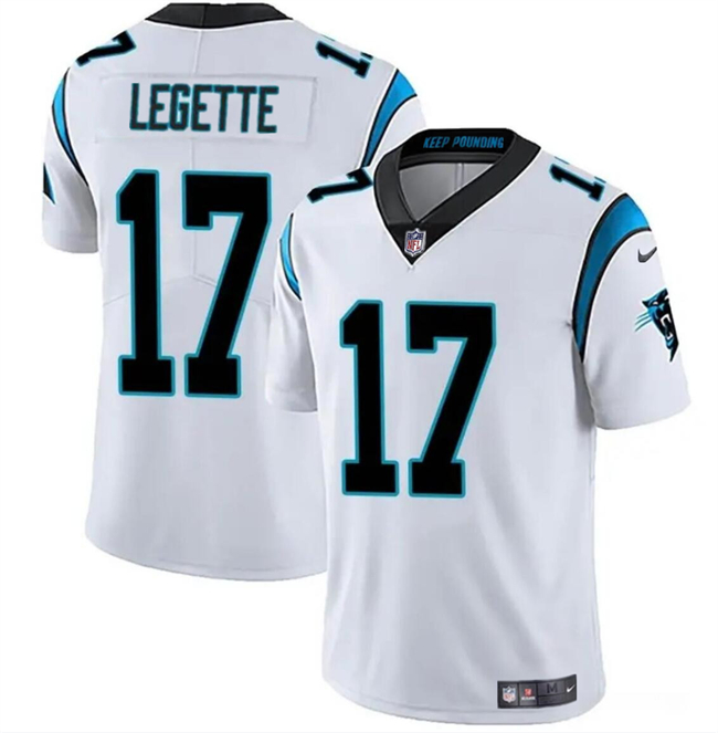 Carolina Panthers #17 Xavier Legette White 2024 Draft Vapor Limited Stitched Jersey - Zenithce