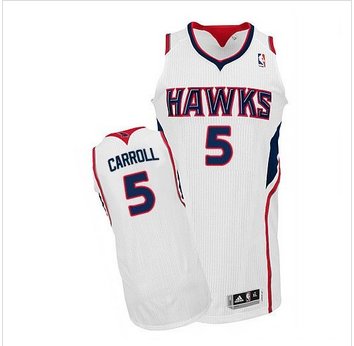 Revolution 30 Atlanta Hawks #5 DeMarre Carroll White Stitched Jersey - Zenithce