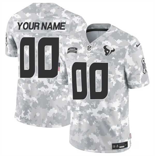 Houston Texans Custom Arctic Camo 2024 F.U.S.E. Salute To Service Limited Stitched Jersey - Zenithce