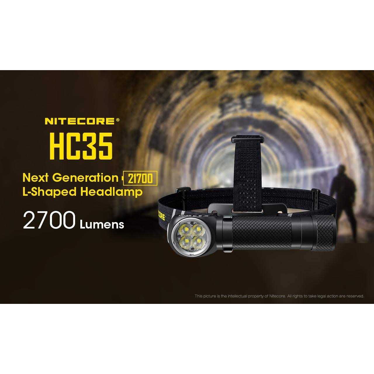 Nitecore HC35 2700 Lumen USB Rechargeable Headlamp - Zenithce