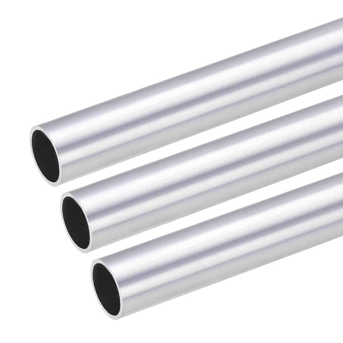 Uxcell 6063 Aluminum Round Tube OD Inner Dia 300mm Length Pipe Tubing - Zenithce