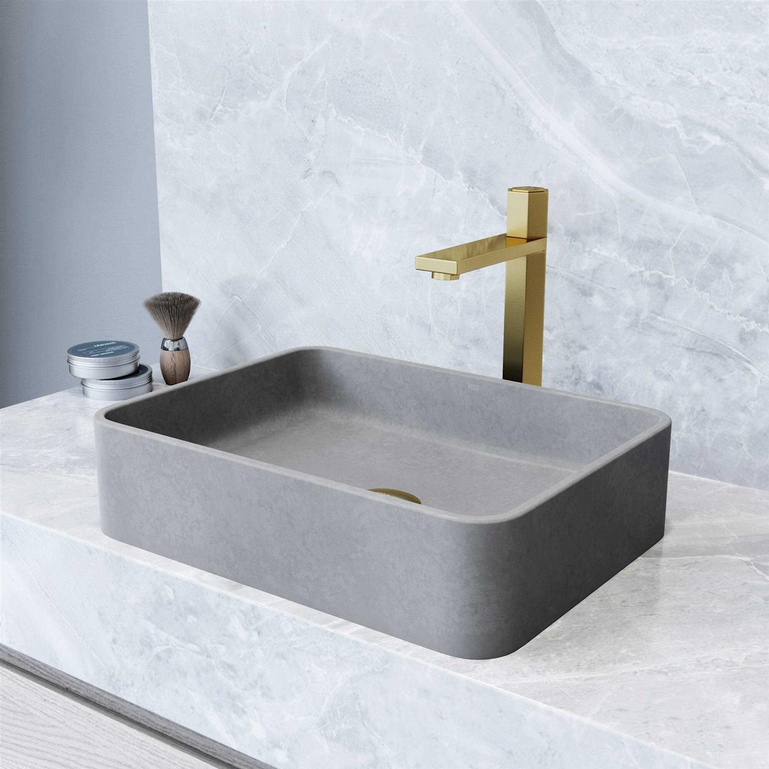 Vigo Apollo 1-Handle Single Hole Bathroom Faucet VG01048MG - Zenithce