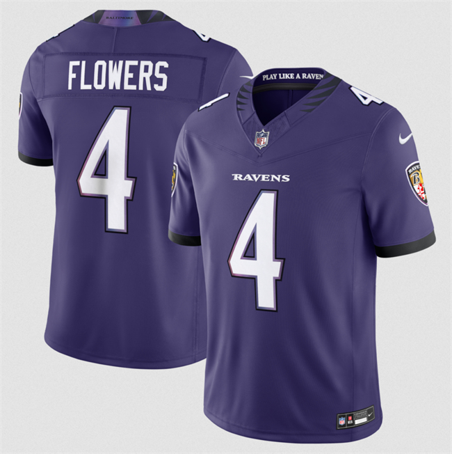 Baltimore Ravens #4 Zay Flowers Purple 2026 F.U.S.E Vapor Stitched Limited Jersey - Zenithce
