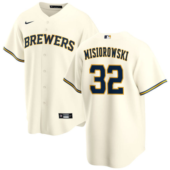 Milwaukee Brewers #32 Jacob Misiorowski Cream 2025 Stitched Jersey - Zenithce