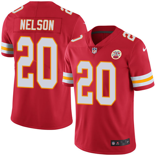 Kansas City Chiefs #20 Steven Nelson Red Vapor Untouchable Limited Stitched Jersey - Zenithce