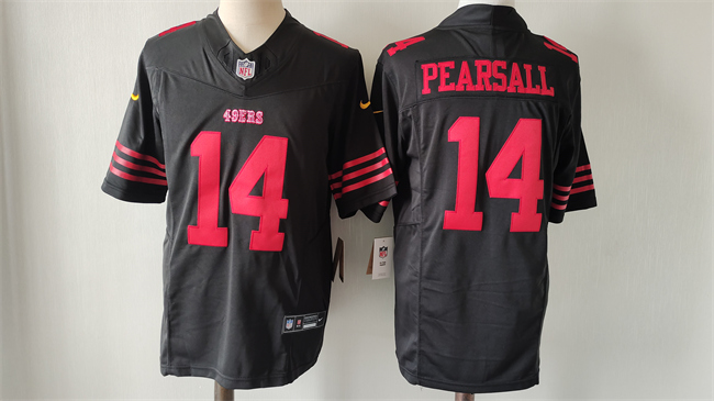 San Francisco 49ers #14 Ricky Pearsall Black 2024 Draft F.U.S.E. Vapor Untouchable Limited Stitched Jersey - Zenithce