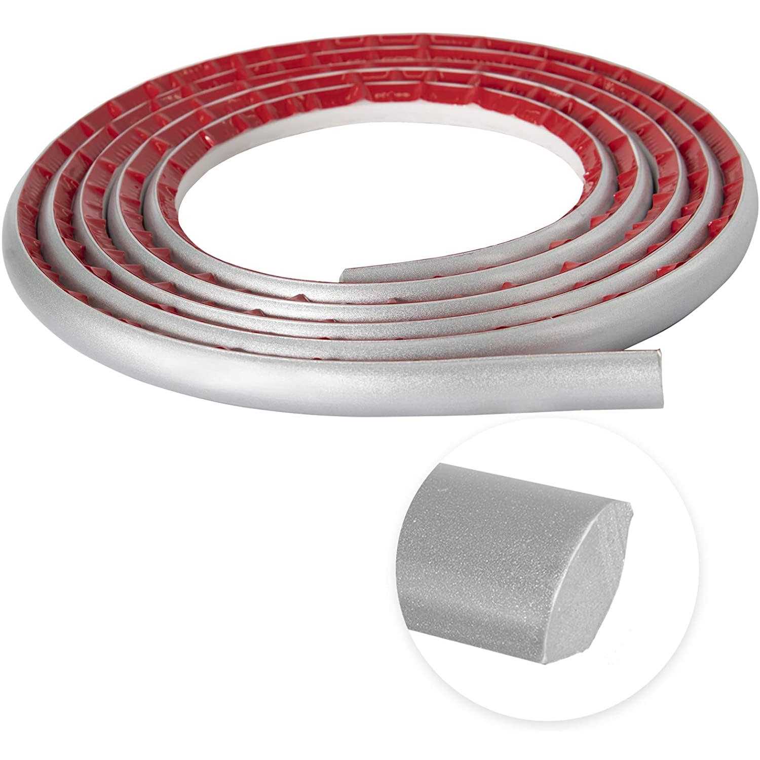 NeatiEase Flexible Quarter Round Molding Self Adhesive, Peel and Stick Waterproof Molding Trim Caulk Strip for Wall Edge Corner - Zenithce