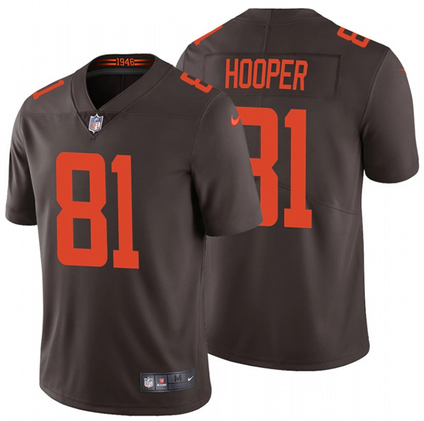 Cleveland Browns #81 Austin Hooper New Brown Vapor Untouchable Limited Stitched Jersey - Zenithce