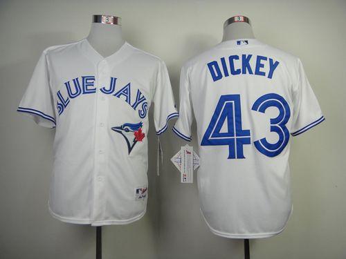 Blue Jays #43 R.A. Dickey White Cool Base Stitched Jersey - Zenithce