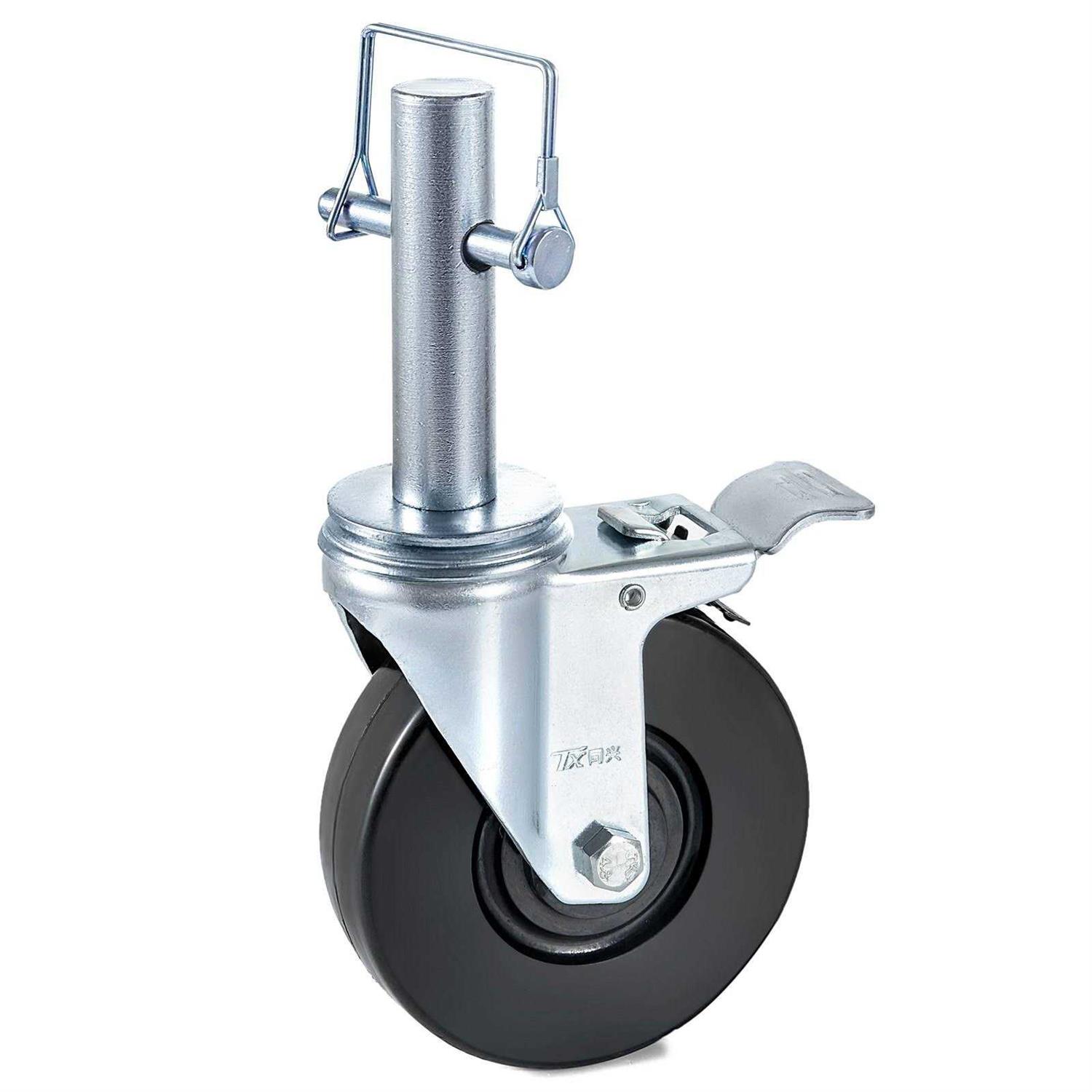 VEVOR 5 Scaffolding Swivel Caster with Dual Locking Stem JLTX13-5-4XJL32FGV0 - Zenithce