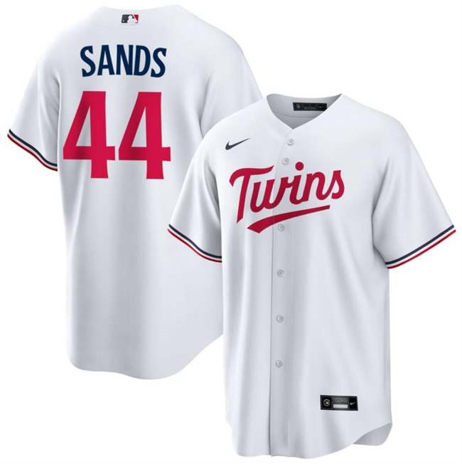 Minnesota Twins #44 Cole Sands White Cool Base Stitched Jersey - Zenithce