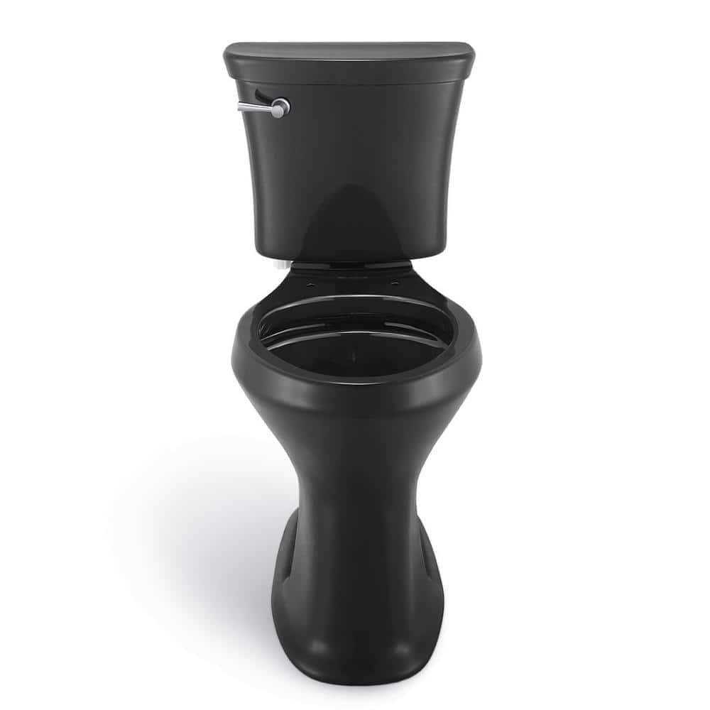 Glacier Bay 2-Piece 1.28 GPF High Efficiency Single Flush Round Toilet in White - Zenithce