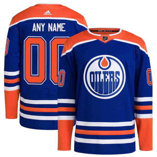Edmonton Oilers Custom Royal Stitched Jersey - Zenithce