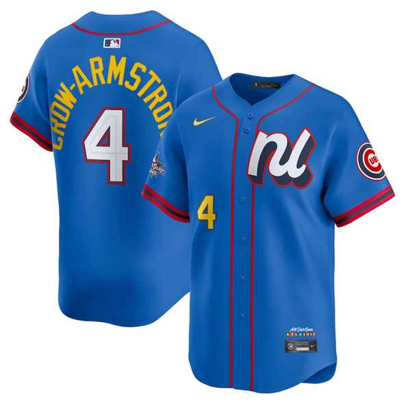 National League #4 Pete Crow-Armstrong Blue 2025 All-Star Edition Limited Stitched Jersey - Zenithce