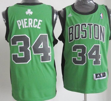 Boston Celtics #34 Paul Pierce Revolution 30 Swingman Green With Black Jersey - Zenithce