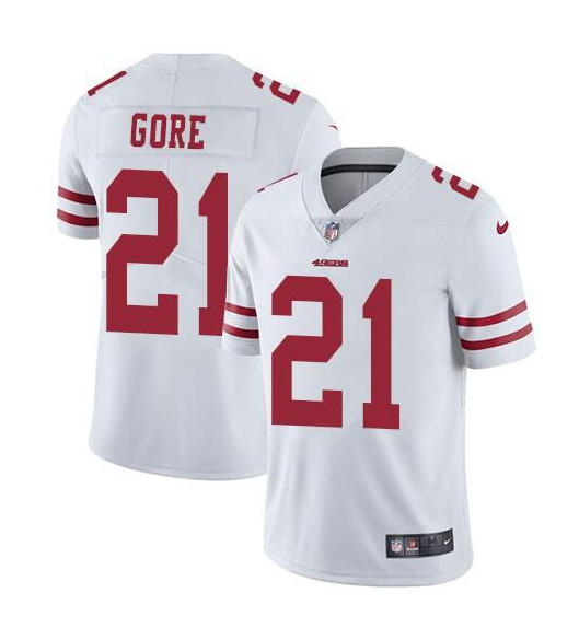 San Francisco 49ers #21 Frank Gore White Vapor Untouchable Limited Stitched Jersey - Zenithce
