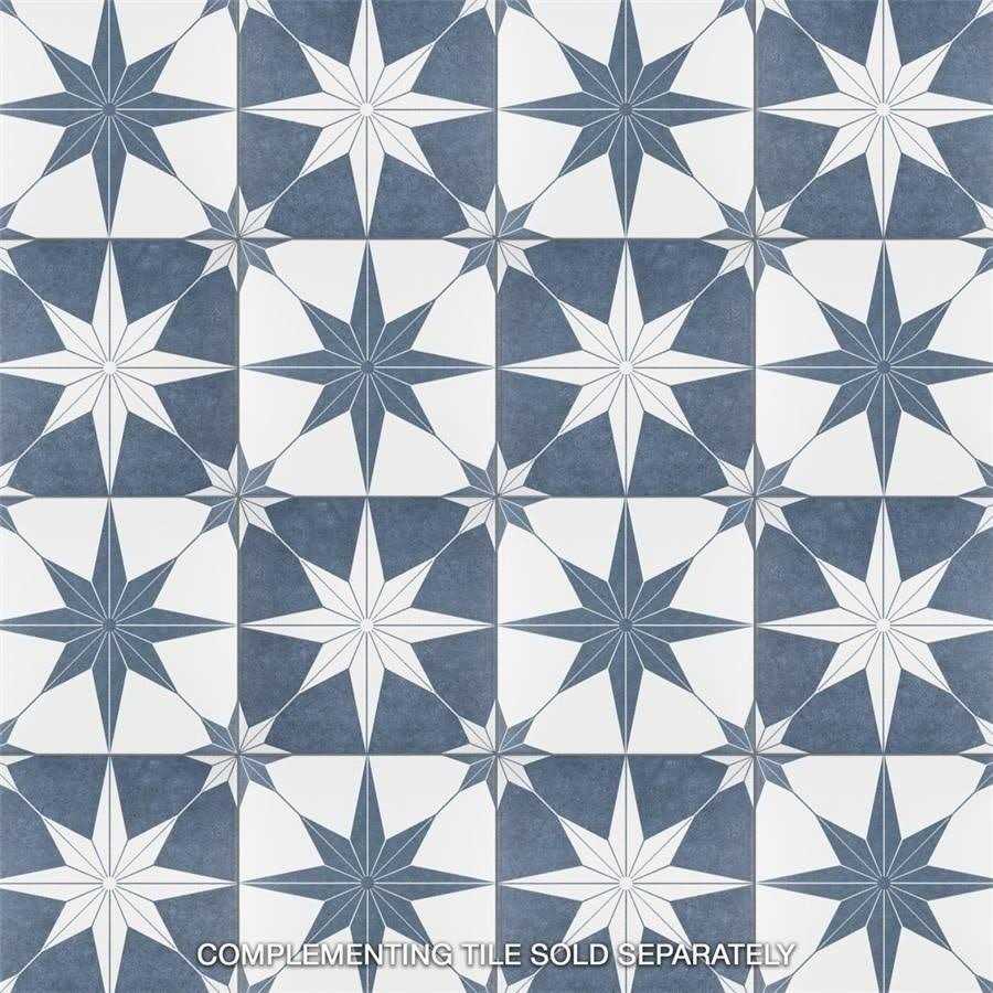Merola Tile Stella 9-3/4 in. x 9-3/4 in. Porcelain Floor and Wall Tile - Zenithce