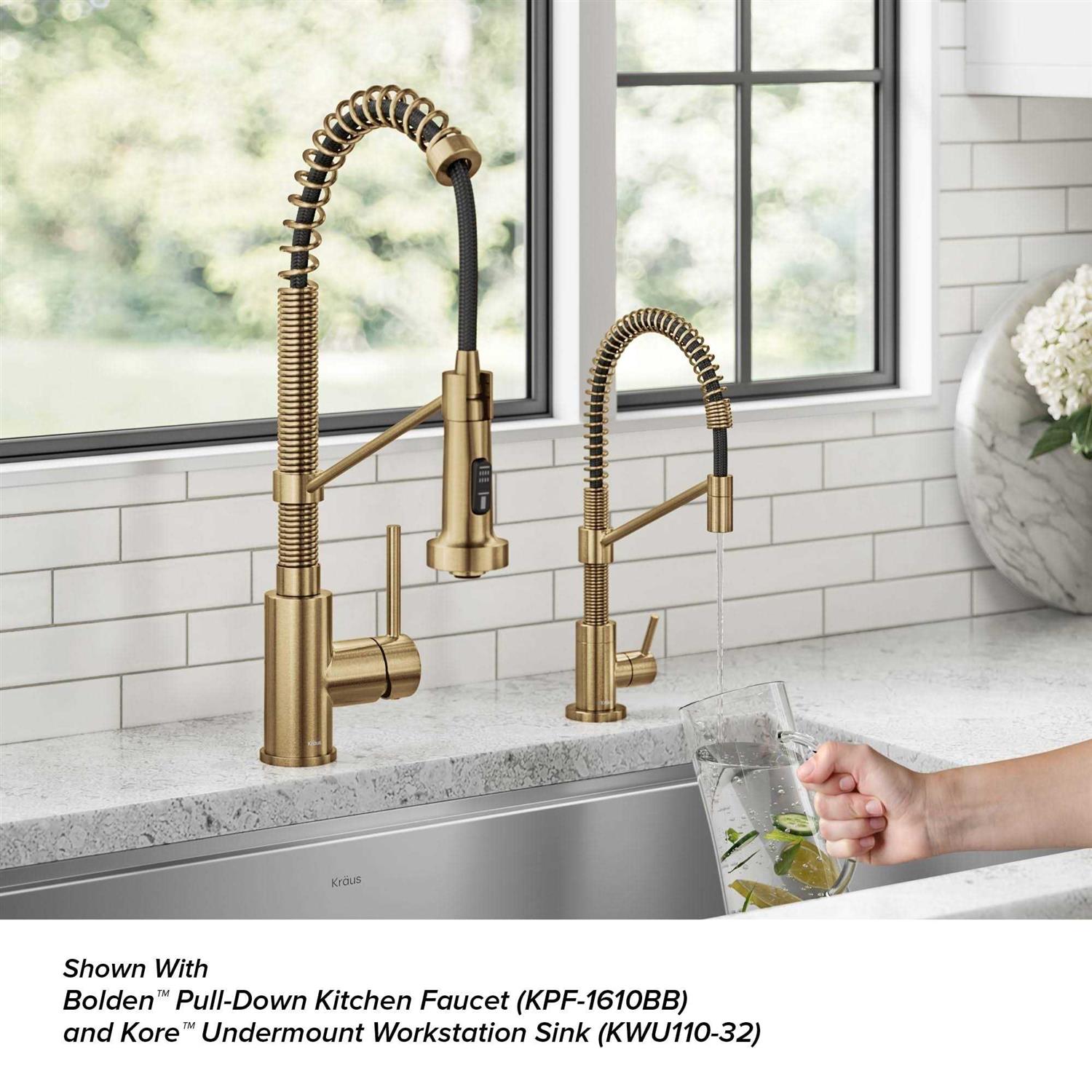 Kraus Bolden Single Handle Drinking Water Filter Faucet for Reverse Osmosis or Water Filtration System FF-104 - Zenithce