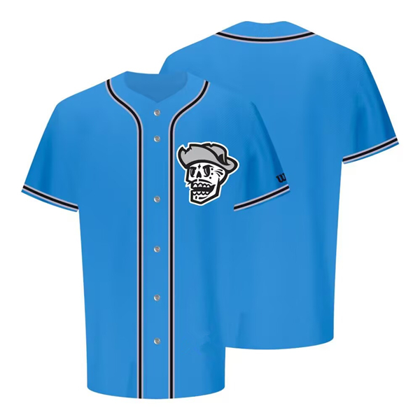 Las Vegas Reyes De Plata Blue Wilson Alternate Skull Stitched Jersey - Zenithce