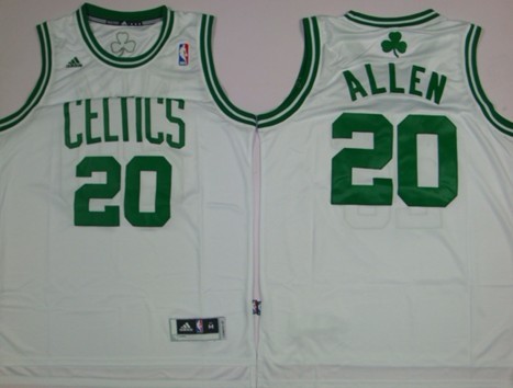 Boston Celtics #20 Ray Allen Revolution 30 Swingman White Jersey - Zenithce
