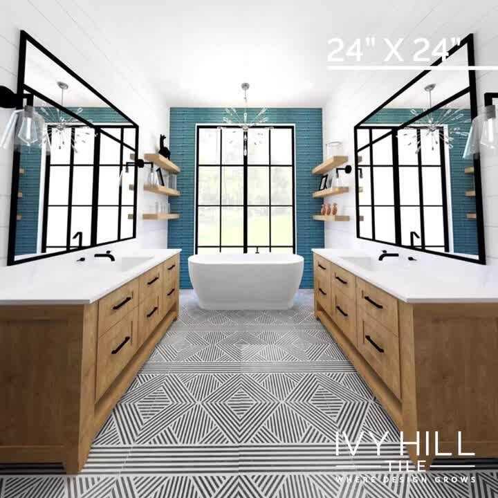 Ivy Hill Tile Birmingham Hexagon 4 in. x 8 in. Polished Ceramic Subway Tile - Zenithce