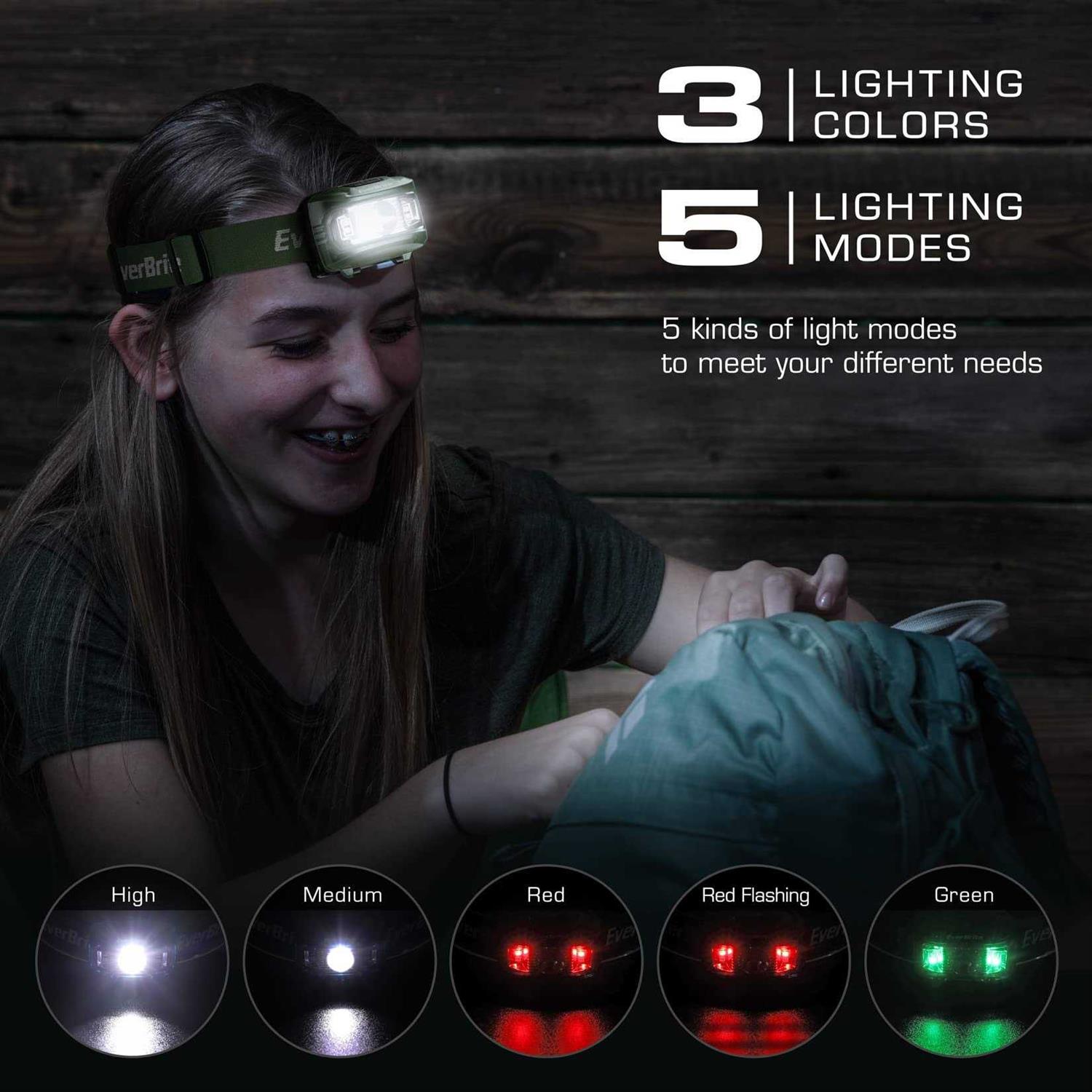 EverBrite Halloween Pumpkin Headlamp for Kids 2 Modes LED Head Lamp - Zenithce