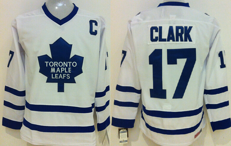 Maple Leafs #17 Wendel Clark White CCM Throwback Stitched Jersey - Zenithce