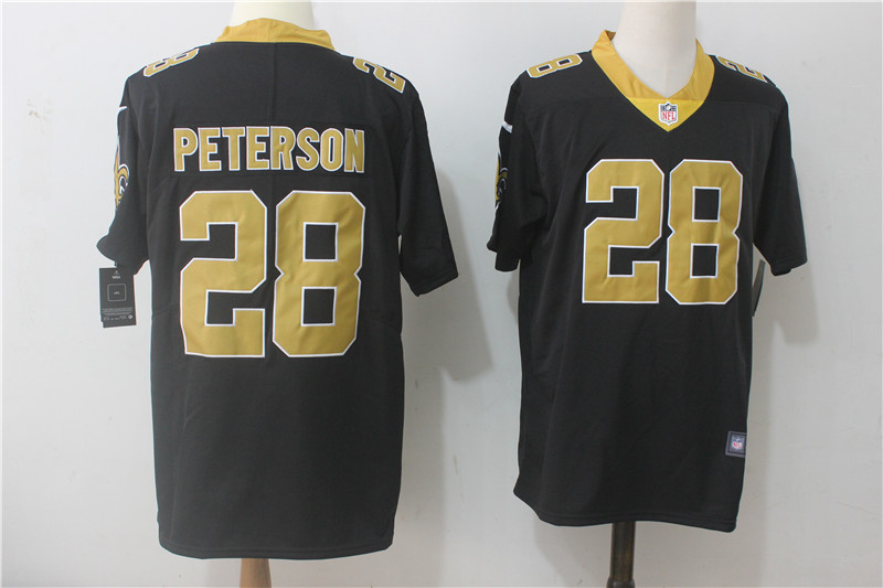 New Orleans Saints #28 Adrian Peterson Black Team Color Stitched Vapor Untouchable Limited Nike Jersey - Zenithce