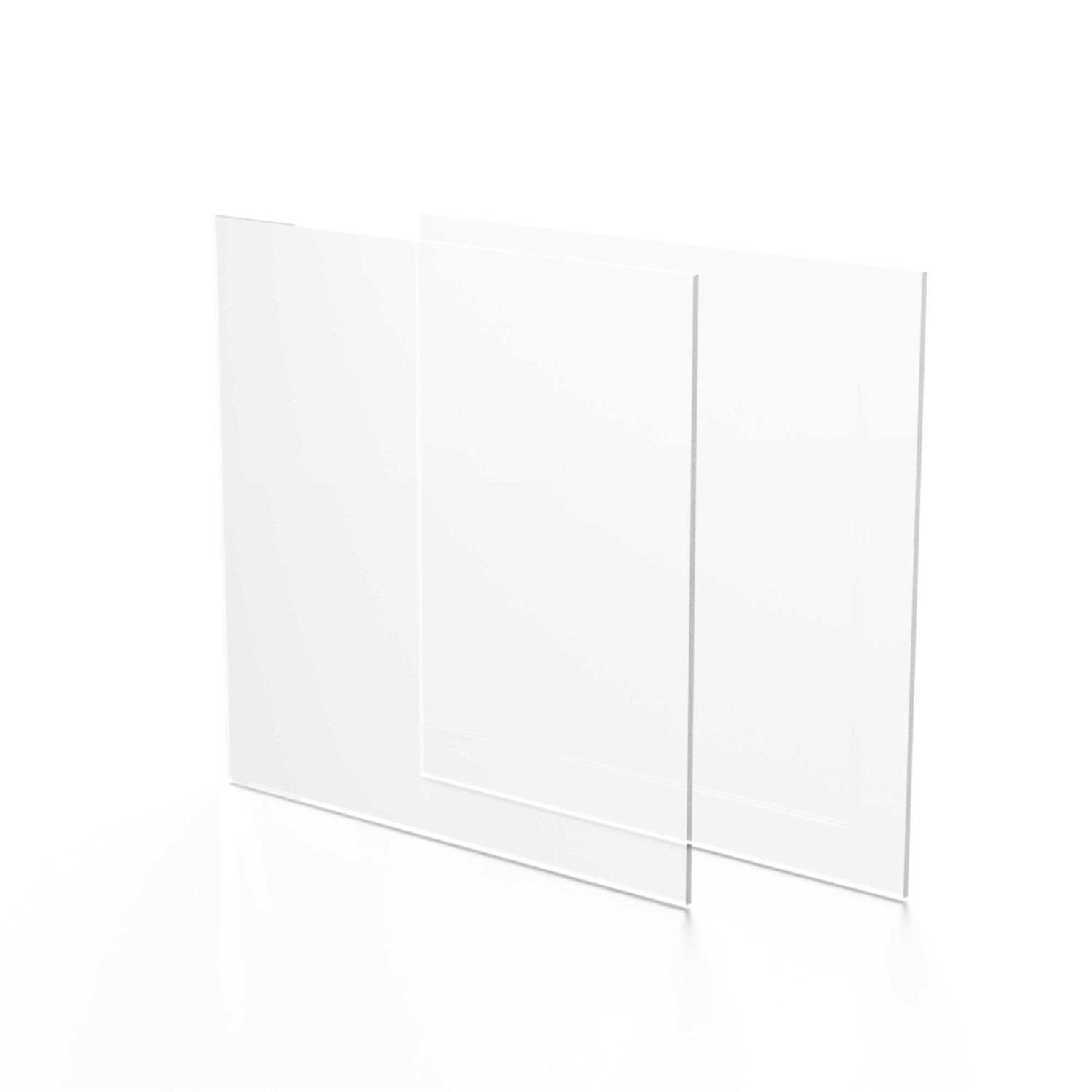 Fab Glass and Mirror Pack of 2 Plastic PET Acrylic Sheet Thick - Zenithce