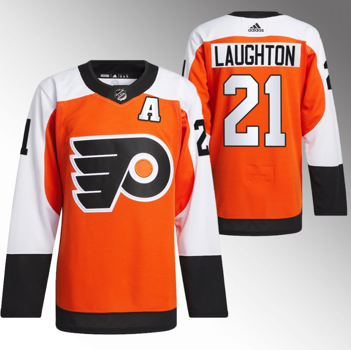 Philadelphia Flyers #21 Scott Laughton 2023-24 Orange Stitched Jersey - Zenithce