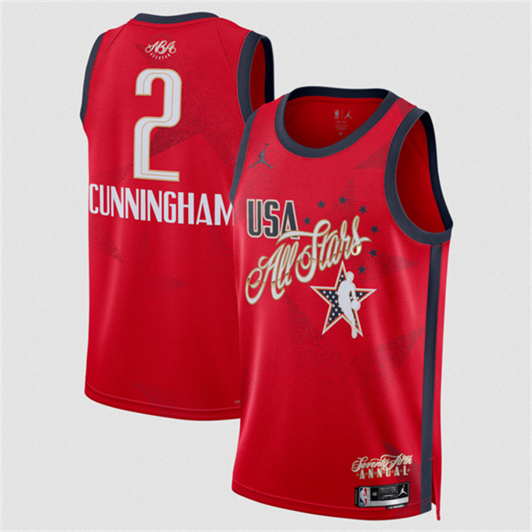 2026 All-Star #2 Cade Cunningham Red Stitched Jersey - Zenithce