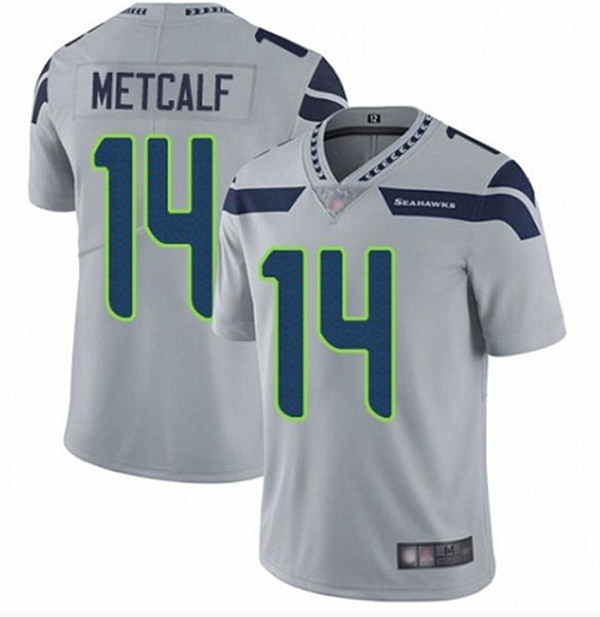 Seattle Seahawks #14 D.K. Metcalf Gray Vapor Untouchable Limited Stitched Jersey - Zenithce