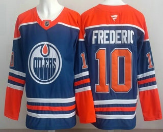 Edmonton Oilers #18 Zach Hyman Blue Authentic Jersey - Zenithce