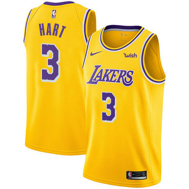 Los Angeles Lakers #3 Josh Hart Gold Icon Edition Swingman Jersey - Zenithce