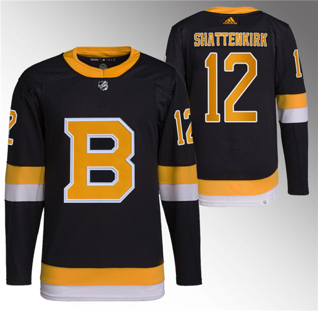 Boston Bruins #12 Kevin Shattenkirk Black Home Breakaway Stitched Jersey - Zenithce