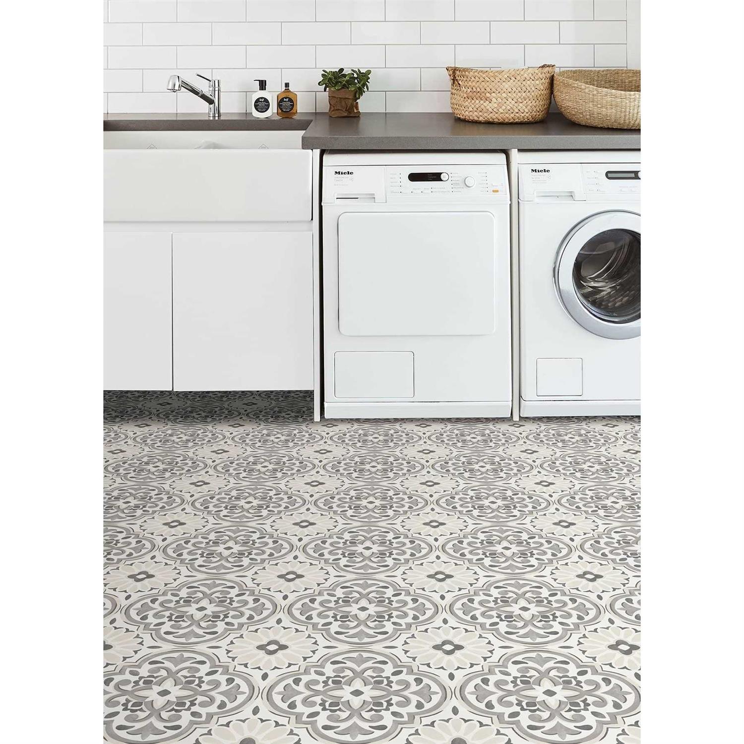 FloorPops Marrakesh Peel & Stick Floor Tiles FP3932 - Zenithce
