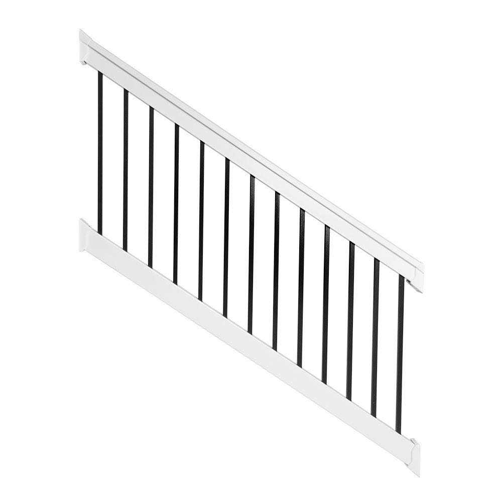 Weatherables Naples 3 ft. H x 8 ft. W Vinyl Railing Kit - Zenithce