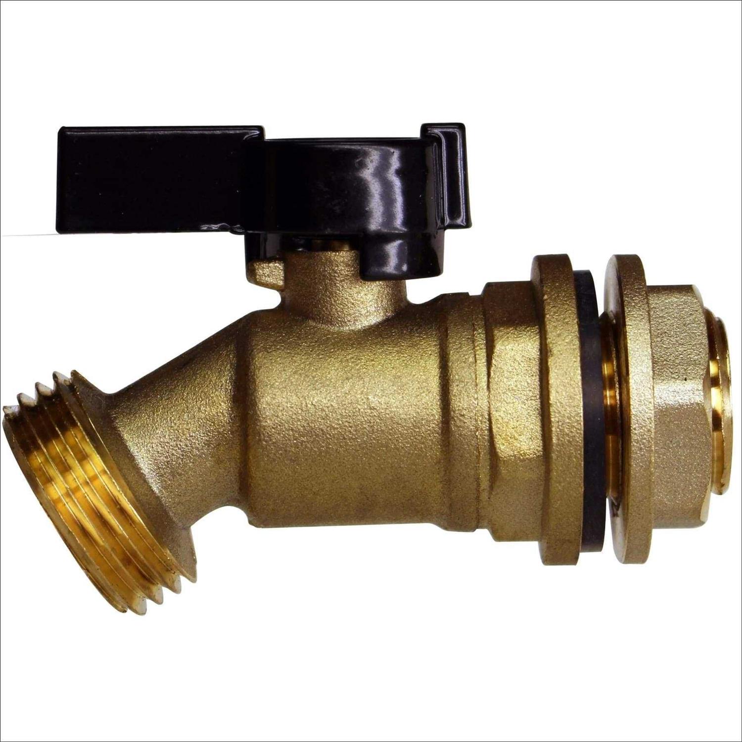 RAINPAL RBD020 Rain Barrel or Bucket LF Compliant Brass Drain/Flush Port Kit - Zenithce