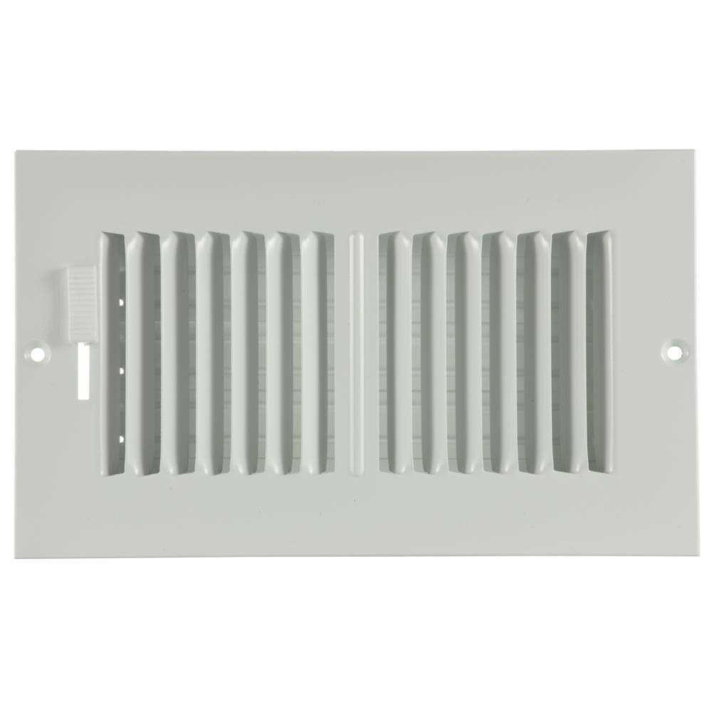 ReliaBilt 10-in x 2-way Steel White Sidewall/Ceiling Register - Zenithce