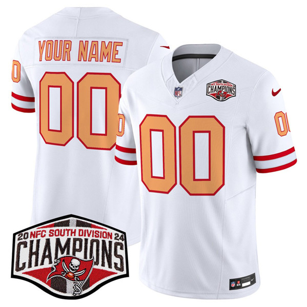 Tampa Bay Buccaneers Custom White F.U.S.E. 2024 NFC South Champions Limited Stitched Jersey - Zenithce
